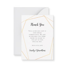 MINI-GROOTTE | Gold Geometric Weddenschap Hartelij