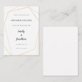 MINI-GROOTTE | Goudgeodenetrische weddenschap met  Notitiekaartje (Voorkant / Achterkant)