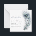 MINI-GROOTTE | Peacock feether Wedding Save the Da Notitiekaartje<br><div class="desc">Een charmante MINI GROOTTE 2, 5"x 2, 5"vierkant. LET OP als u in de VS bent, is het 2, 5"-vierkant kleiner dan de minimale Amerikaanse verzendvereisten. Kies dus grootte 5, 25" x 5, 25"-vierkant als u van plan bent om ze te e-mailen (Merk ook op dat vierkante kaarten meer kosten...</div>