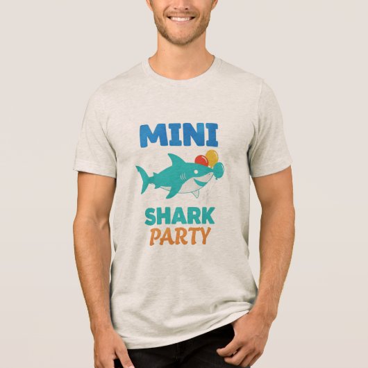 MINI HAIIENPARTY Tri-Blend SHIRT (Voorkant)