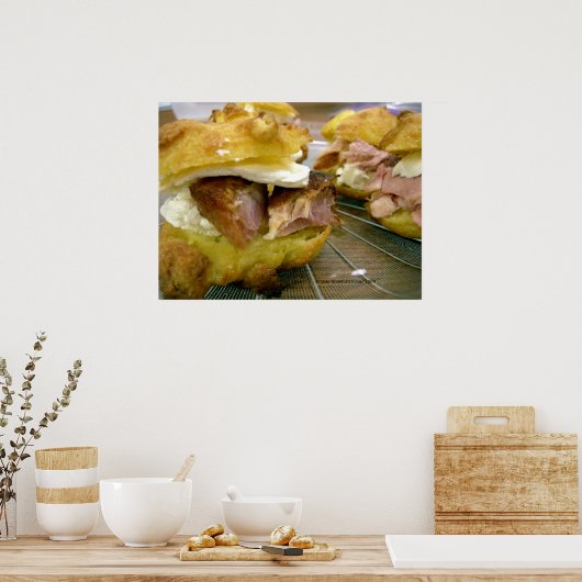 Mini-ham en kaassammies poster (Keuken)