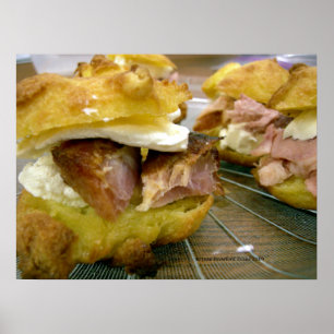 Mini-ham en kaassammies poster