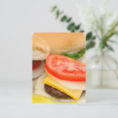 Mini Hamburgers Briefkaart (Staand voorkant)