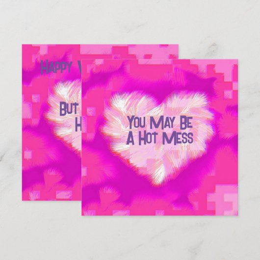 Mini Hartcompartimenten Feestdagenkaart (Voorkant / Achterkant)