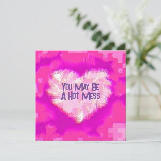 Mini Hartcompartimenten Feestdagenkaart (Staand voorkant)