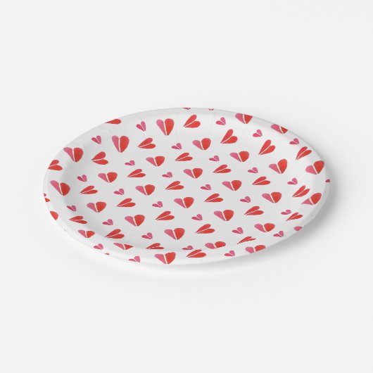MINI HARTEN 7"Ronde Document Borden Papieren Bordje (Gekanteld)