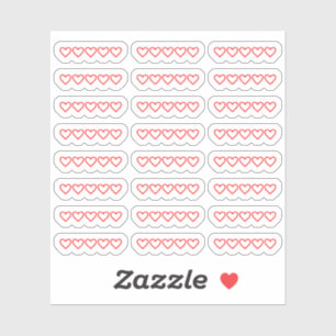 Mini Harten Blank Boek Film Waardering Bujo Planne Sticker