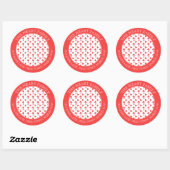 MINI HARTEN Grote Ronde Envelop Afdichtingen / Roo Sticker (Vel)
