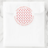 MINI HARTEN Grote ronde envelop afdichtingen Sticker (Tas)