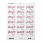 Mini harten naar van Valentijn Treat Etiket (Full Sheet)