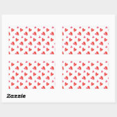MINI HARTEN Rechthoek Stickers (Vel)