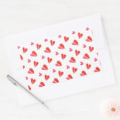 MINI HARTEN Rechthoek Stickers (Envelop)