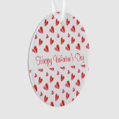 MINI HARTEN Valentijn Acryl Cirkel Ornament (voorkant)