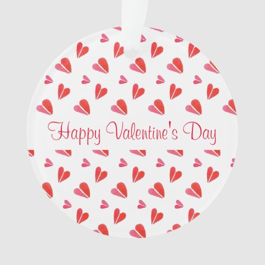 MINI HARTEN Valentijn Acryl Cirkel Ornament (voorkant)