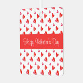 MINI HARTEN Valentijn Metalen Vierkant Ornament Ro (Voorkant links)