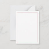 MINI HARTJES 3.5x2.5 Blanco Platte kaart Notitiekaartje (Achterkant)