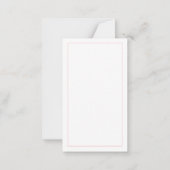 MINI HARTJES 3.5x2 Lege Platte Kaart Notitiekaartje (Achterkant)