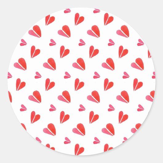 MINI HARTJES Kleine Ronde Stickers (Voorkant)