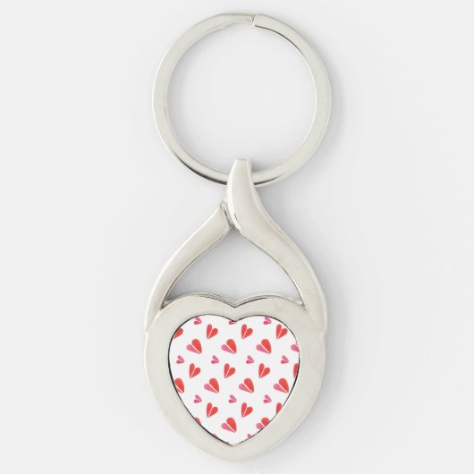 MINI HARTJES Metal Hart Sleutelhanger (Voorkant)