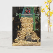 Mini Hay Baler Kaart (Gele Bloem)