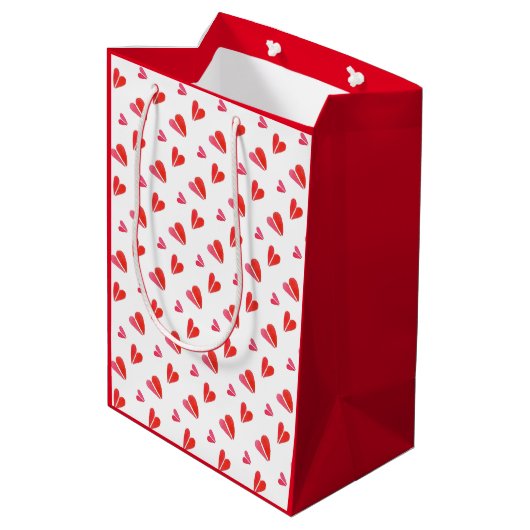 MINI HEART Middelgrote cadeautas (Achterkant Gekanteld)