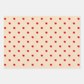 Mini Heart Pattern Wrapping Paper Sheets (Voorkant)