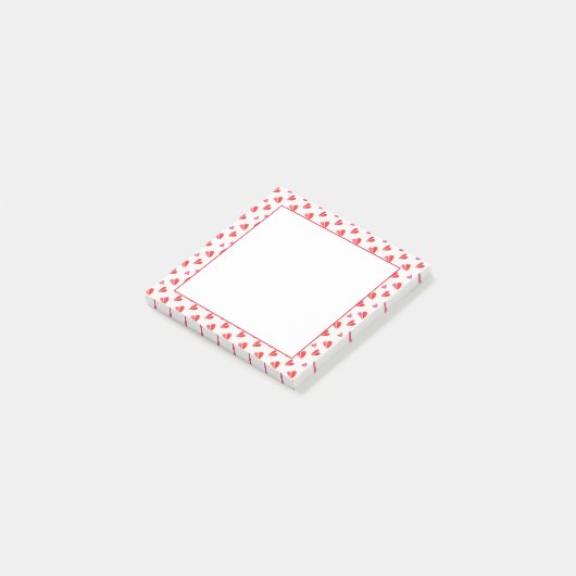 MINI HEARTS 3x3 Post It Note Pad (Schuin)