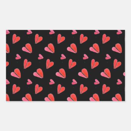 MINI HEARTS II Rechthoek Stickers (Voorkant)