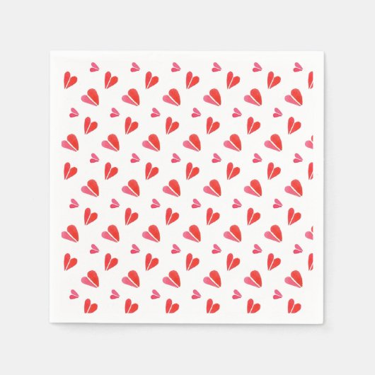 MINI HEARTS Standard Cocktail Paper Napkins Servet (Voorkant)