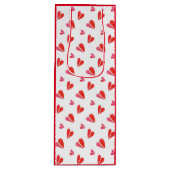 MINI HEARTS Wine Gift Bag Wijn Cadeautas (Voorkant)