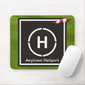 Mini-helikopterlandingsbaan - Anytown Heliport Muismat (Met muis)