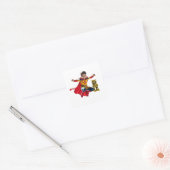 Mini Hero Mischief Vierkante Sticker (Envelop)