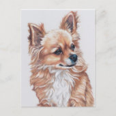 Mini het Chihuahua DogArt-Briefkaart Briefkaart (Voorkant)