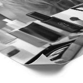 Mini Highland Koe Roze Lint & Beauty Producten Poster (Hoek)