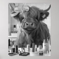 Mini Highland Koe Roze Lint & Beauty Producten