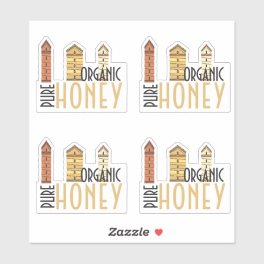 Mini Hives Pure Organic Honey Clear Label (Vel)