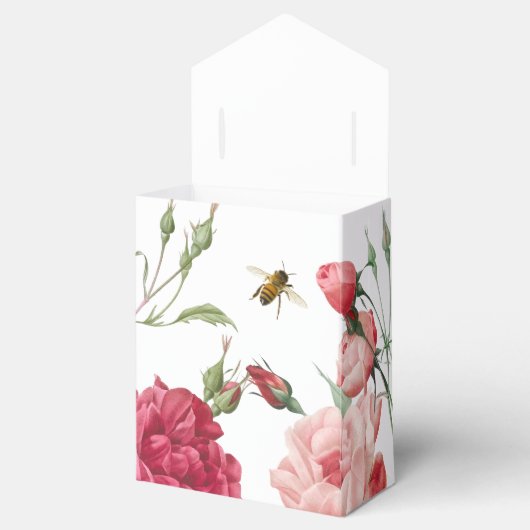 Mini Honeybee & Roos Gift Box voor Lip Balm Trio Bedankdoosjes (Geopend)