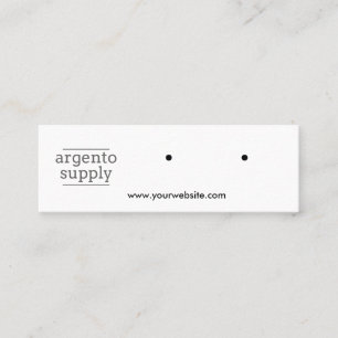 Mini horizontale oorring Kaart Mini Visitekaartje