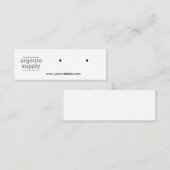 Mini horizontale oorring Kaart Mini Visitekaartje (Voorkant / Achterkant)