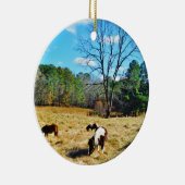 Mini Horses Keramisch Ornament (Rechts)