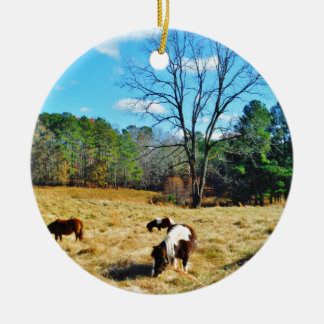 Mini Horses Keramisch Ornament