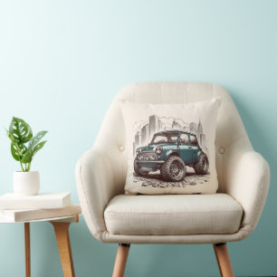 Mini-hot-rod Kussen