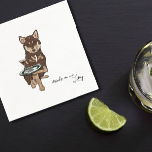 Mini Husky bruiloft Servet