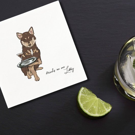 Mini Husky bruiloft Servet