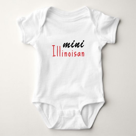 Mini Illinoisan, Baby Gift, Meisje, Jongen, Unisex Romper (Voorkant)