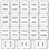 Mini-index-tabbladen Bujo functionele plannerlabel Sticker (Voorkant)