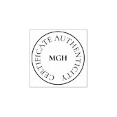 Mini Initialen Certificaat van Echtheid Stempel (Afrduk)
