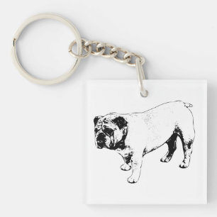Mini Inkt Bulldog Sleutelhanger