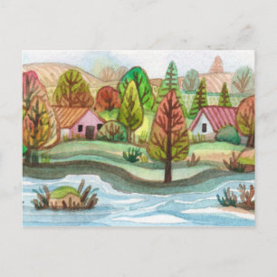 Mini Island Lakescape Briefkaart