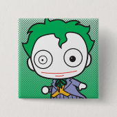 Mini Joker Vierkante Button 5,1 Cm (Voorkant)
